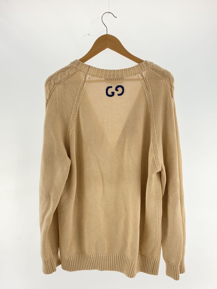 GUCCI◆21AW CABLE KNIT CARDIGAN/XL/ベージュ/614723 XKBA3_画像2