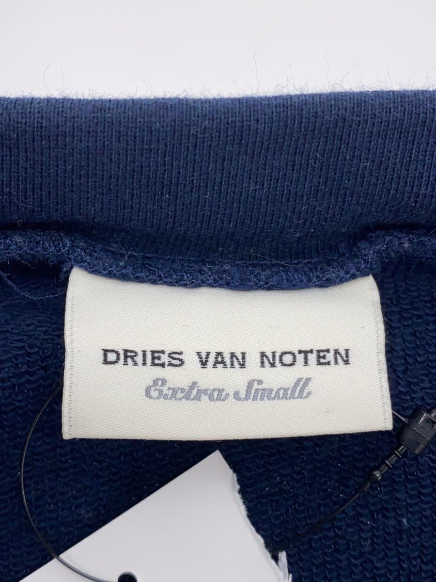 DRIES VAN NOTEN◆スウェット/XS/コットン/NVY/無地_画像3