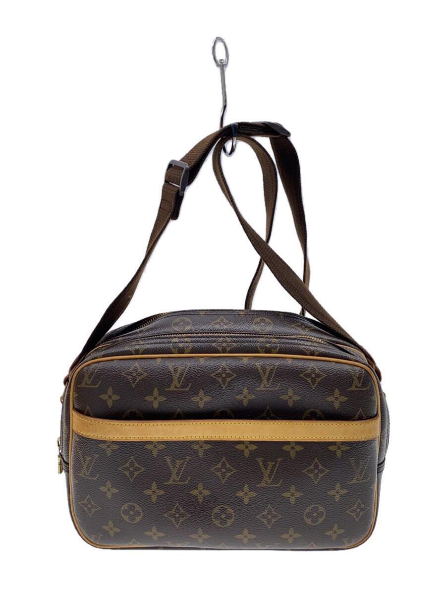 LOUIS VUITTON◆リポーターPM_モノグラム・キャンバス_BRW/PVC/BRW_画像1