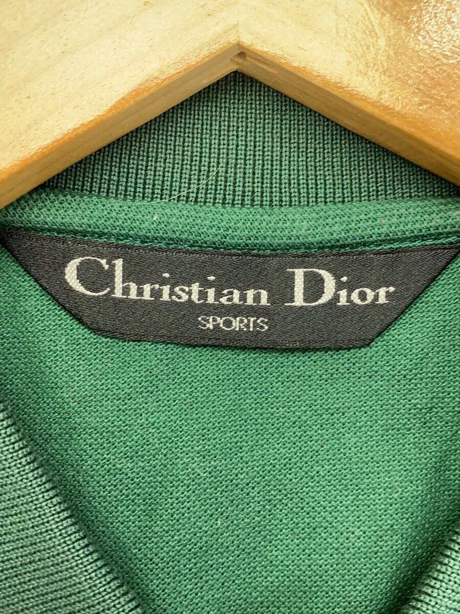 Christian Dior SPORTS◆ポロシャツ/LL/コットン/GRN/無地_画像3