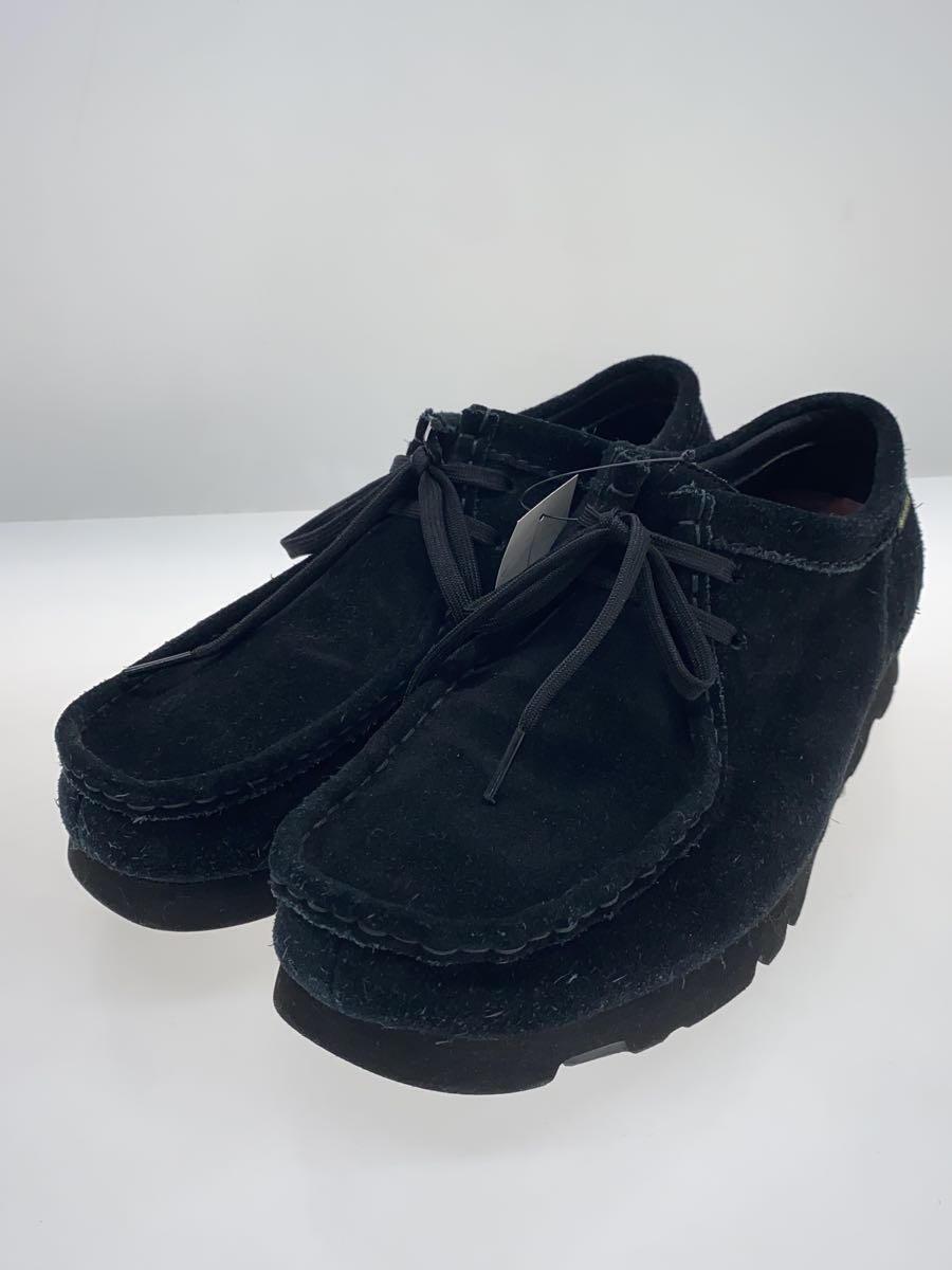 Clarks◆ブーツ/US9/BLK/スウェード/261494497080_画像2