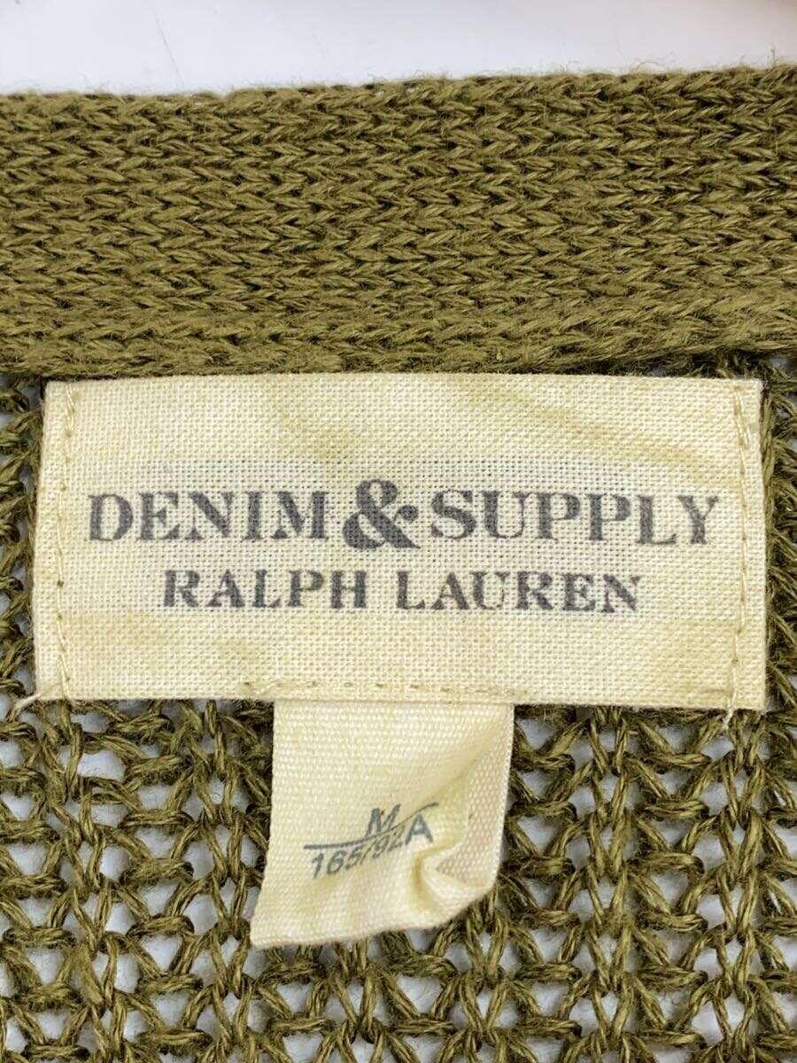 Denim & Supply Ralph Lauren◆カーディガン(薄手)/M/ヘンプ/KHK/無地_画像3