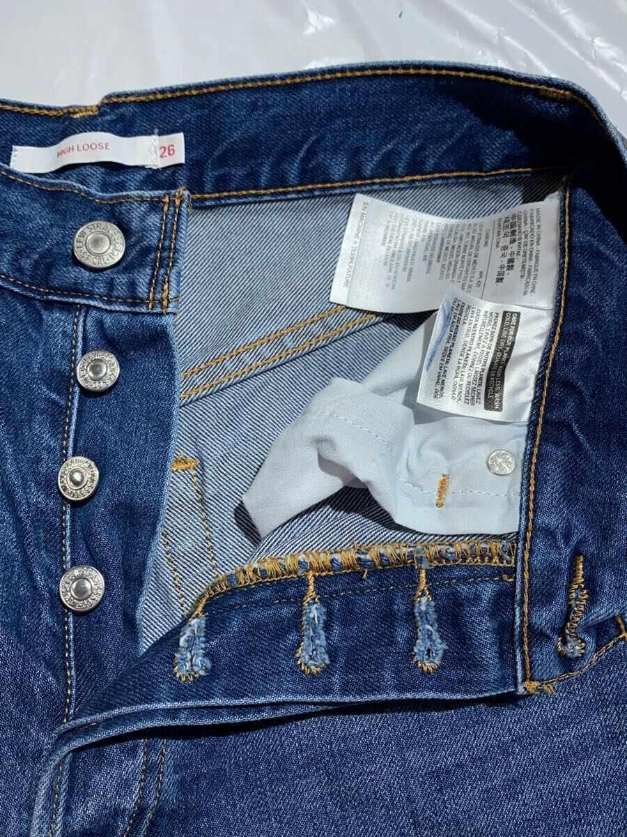 LEVI'S PREMIUM◆IENA別注/HIGH LOOSE/ボトム/26/コットン/IDG/無地/PC9-A0196-0000_画像3