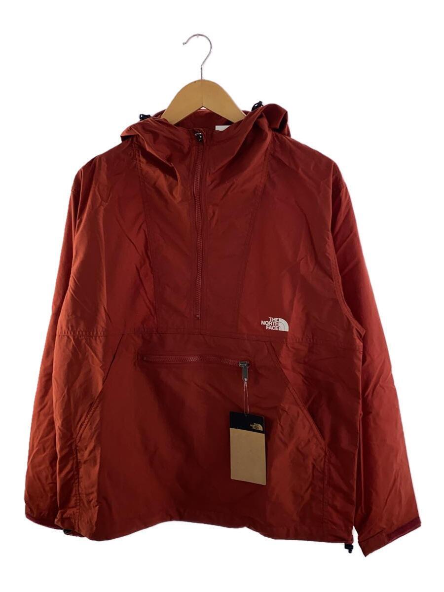 THE NORTH FACE◆COMPACT ANORAK_コンパクトアノラック/M/ナイロン/RED/無地/タグ付_画像1
