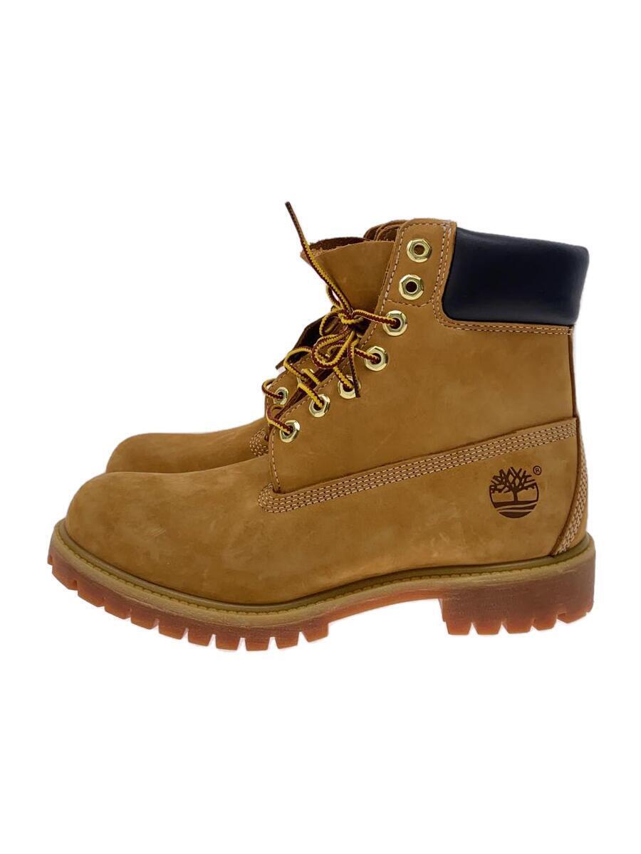 Timberland◆6-inch Premium Boots/レースアップブーツ/US7.5/CML/レザー//_画像1