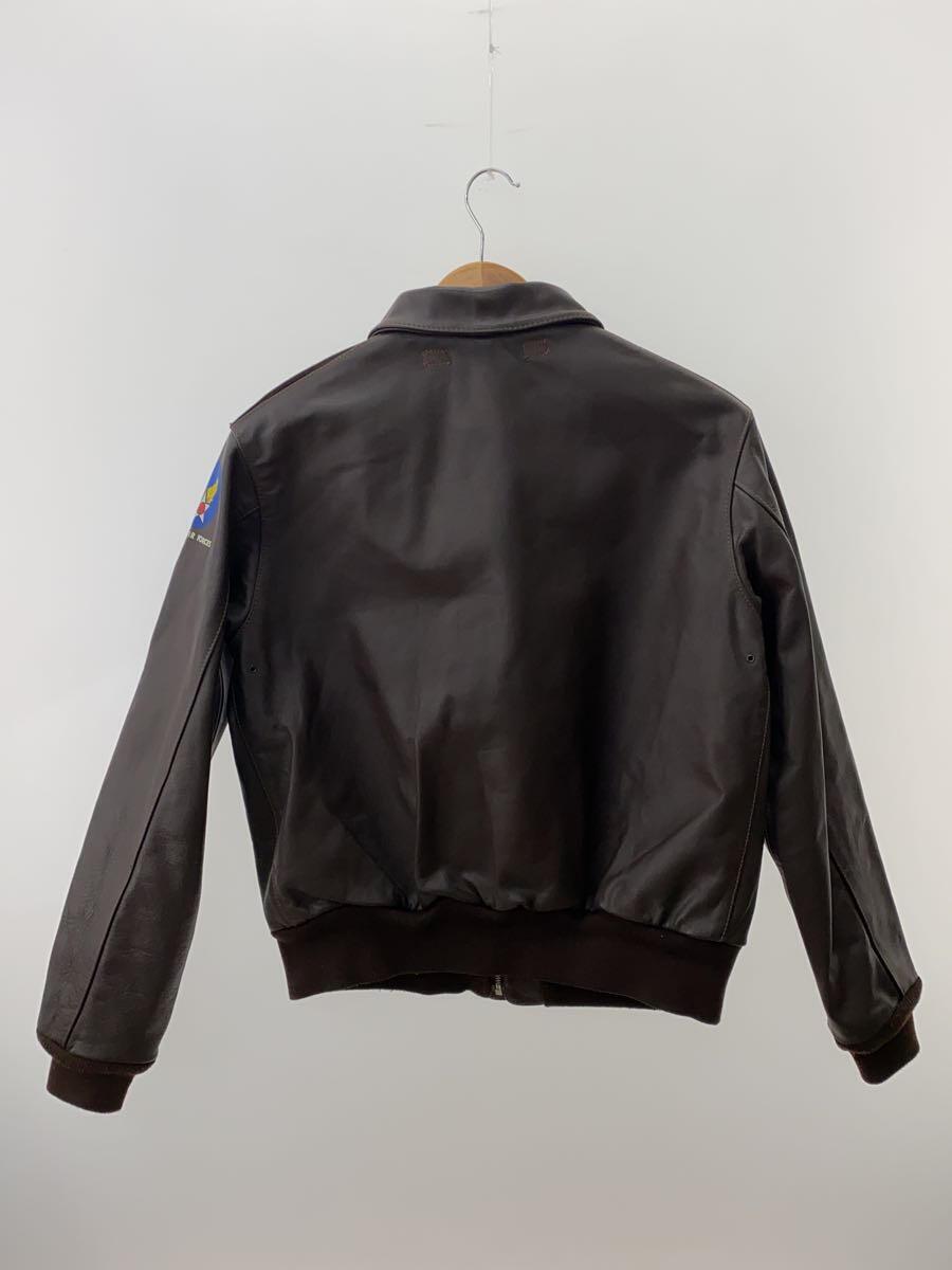 MORGAN PRODUCTS* flight jacket /40/ leather /BRW//
