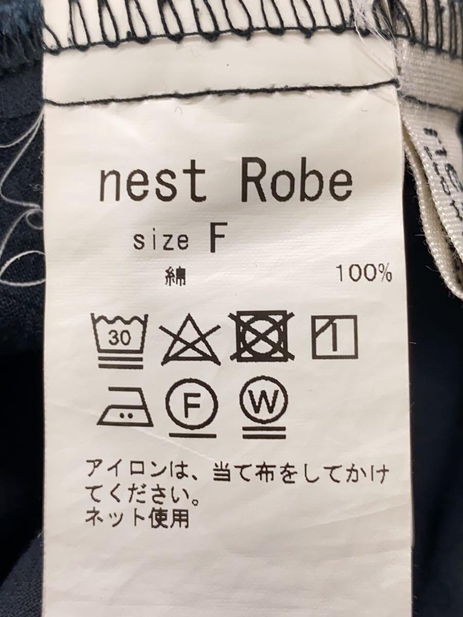 nest Robe◆ノースリーブVネックワンピース/FREE/コットン/BLK/無地/01221-1179-1_画像3