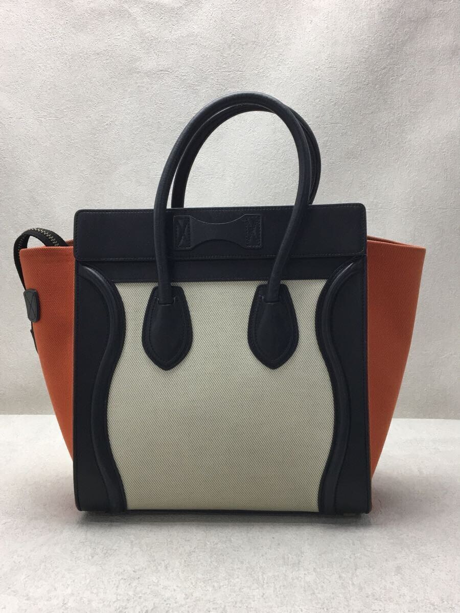 CELINE◆ラゲージミニショッパー/キャンバス/マルチカラー_画像3