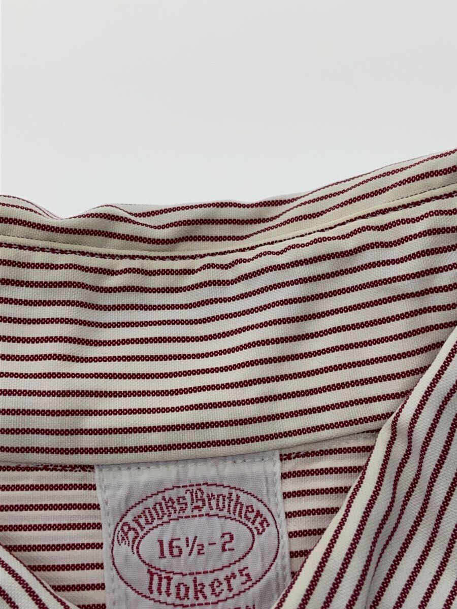 BROOKS BROTHERS◆70s~80s/6ボタン/長袖シャツ/16.5/コットン/RED/ストライプ//_画像5