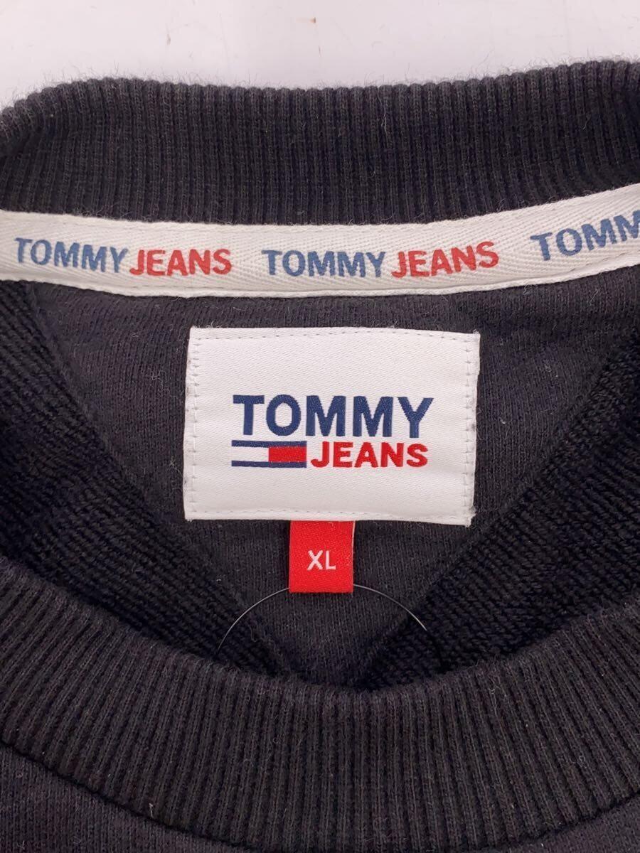 TOMMY JEANS◆スウェット/XL/コットン/BLK/プリント//_画像3