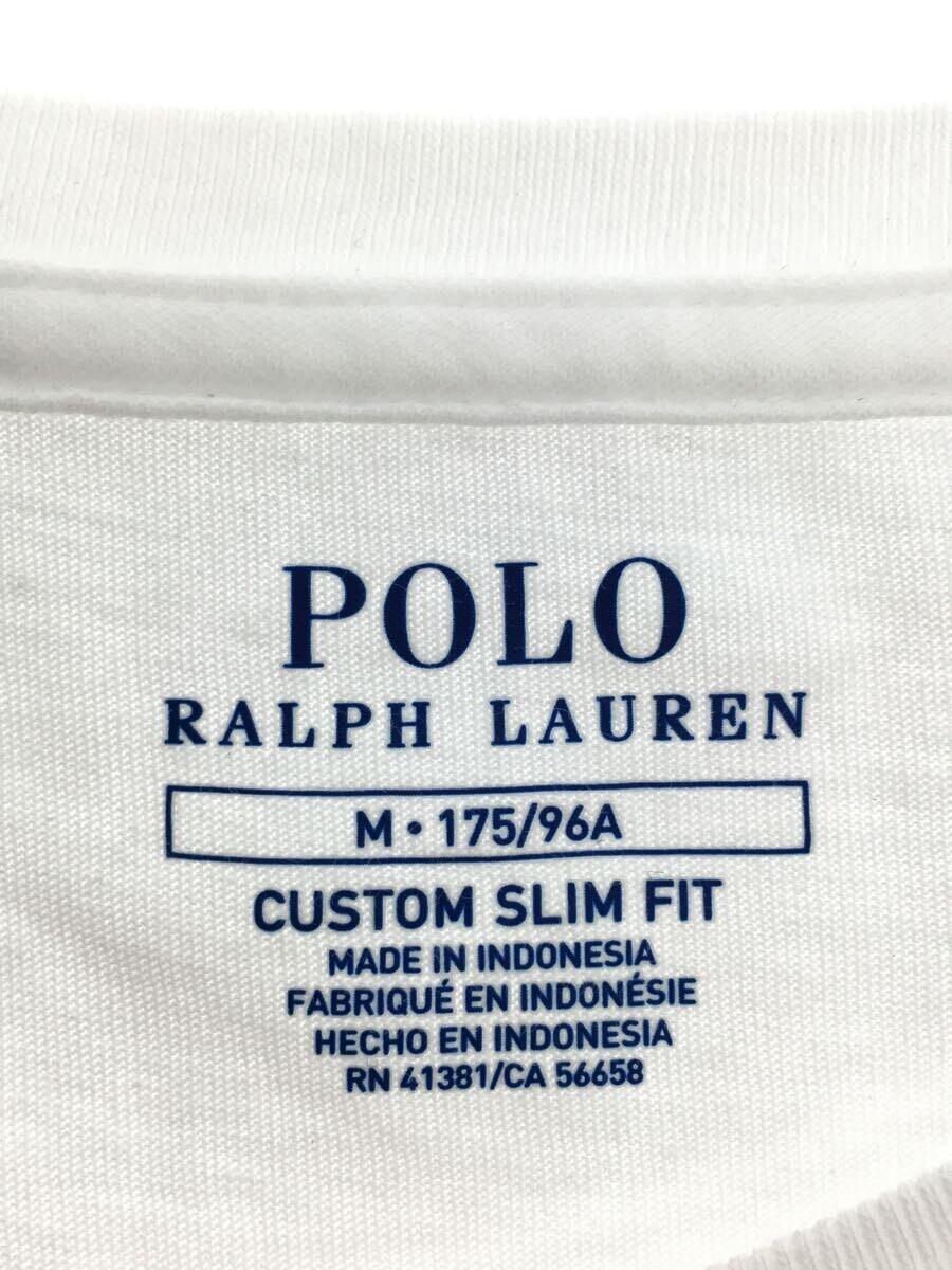 POLO RALPH LAUREN◆POLO RALPH LAUREN ポロラルフローレン/Tシャツ/M/コットン/WHT_画像3