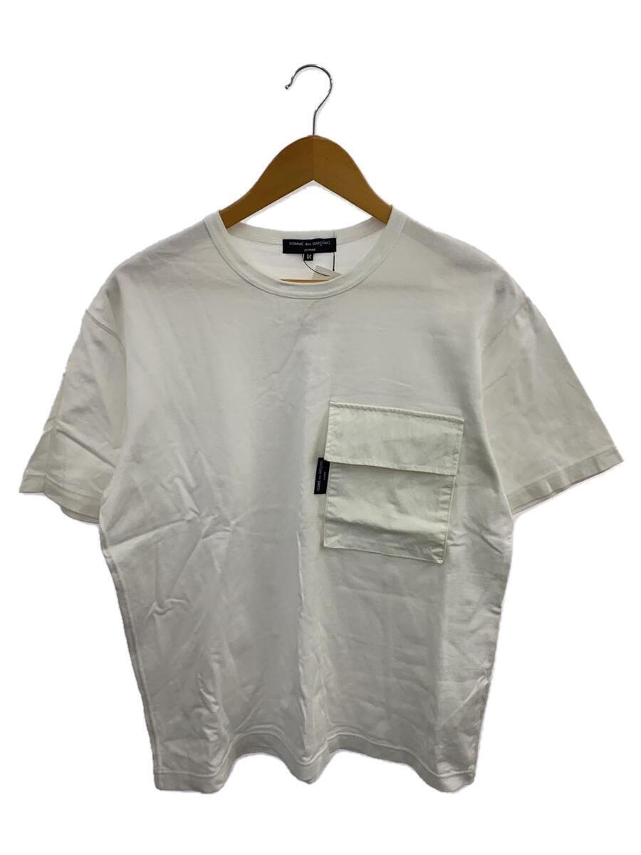 COMME des GARCONS HOMME◆ карман T/M/ хлопок  /WHT/ одноцветный  /HG-T006