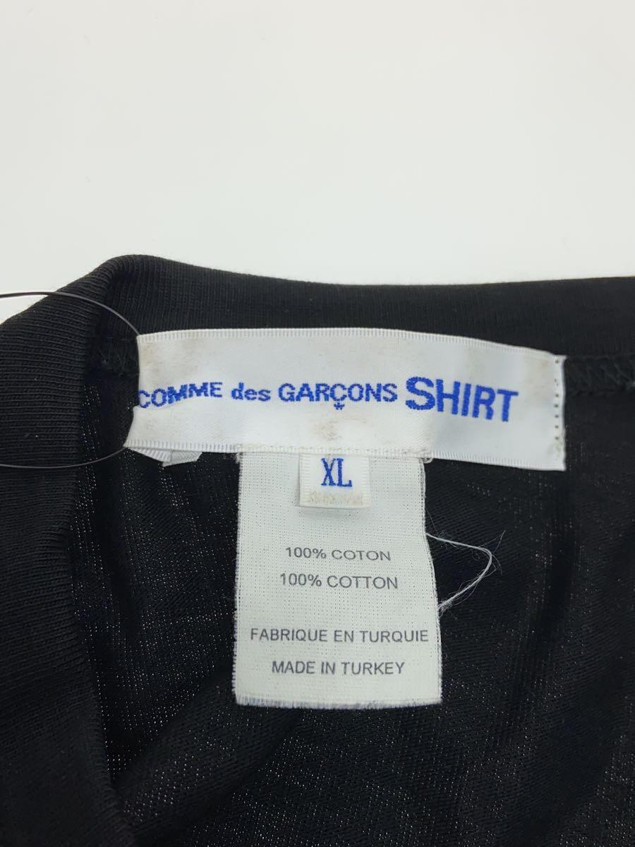 COMME des GARCONS SHIRT◆Tシャツ/XL/コットン/BLK/FI-T005_画像3