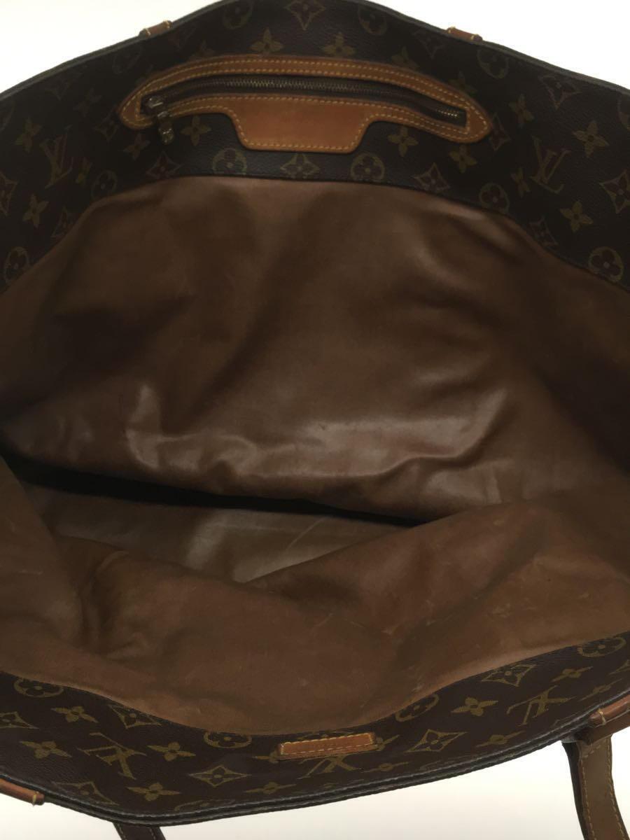 LOUIS VUITTON◆サック・ショッピングGM_モノグラム・キャンバス_BRW/PVC/BRW_画像6