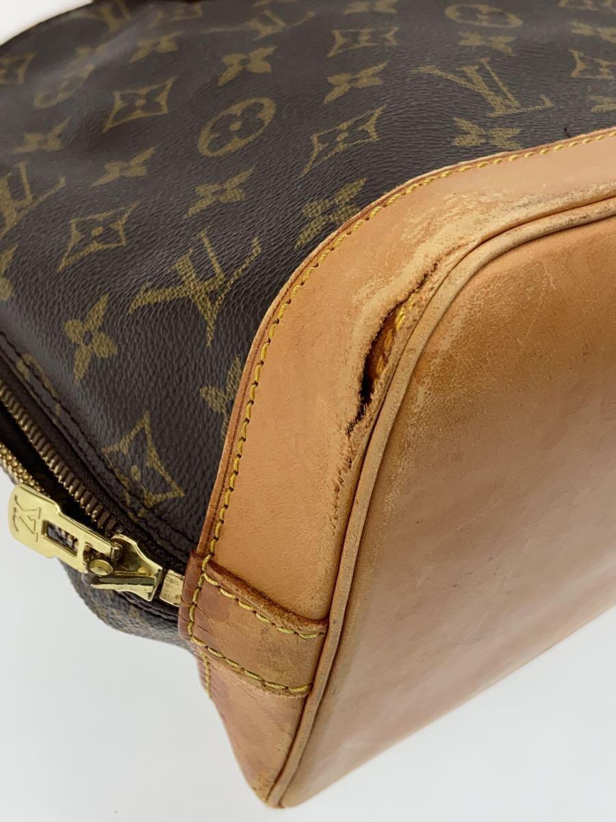 LOUIS VUITTON◆アルマ_モノグラム・キャンバス_BRW/PVC/ブラウン/M51130_画像7