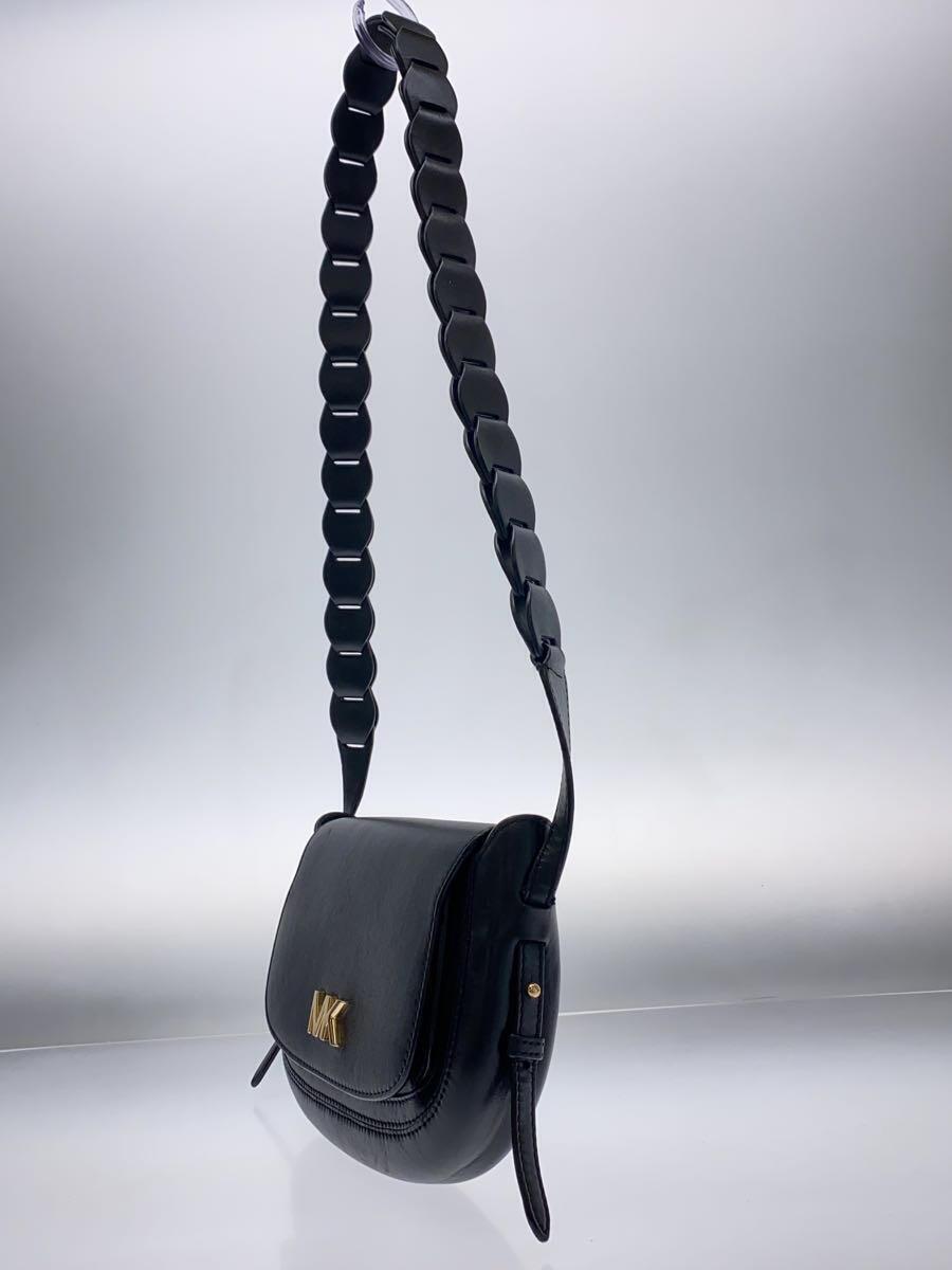 MICHAEL KORS◆ショルダーバッグ/レザー/BLK/無地/30S9GJVM1L_画像2