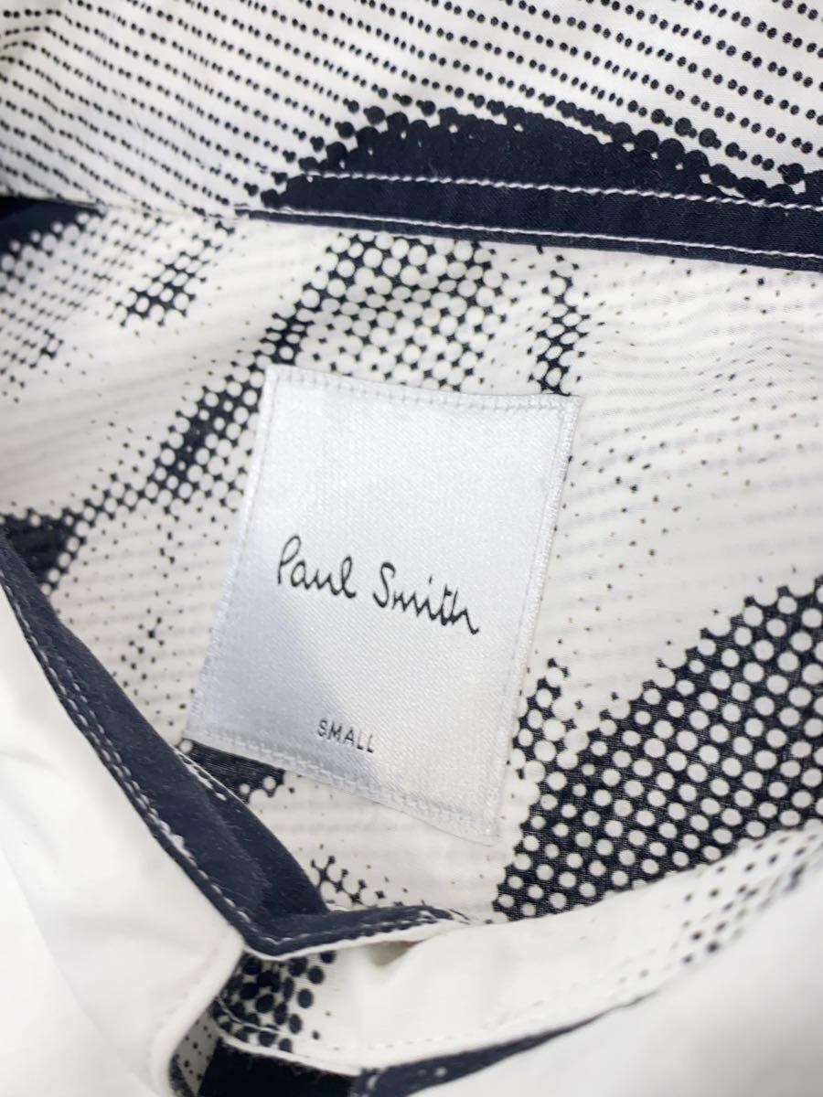 Paul Smith◆長袖シャツ/S/コットン/WHT/総柄/293325_画像3