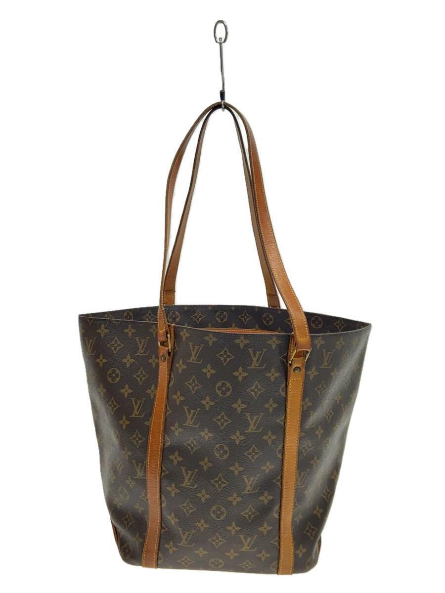 LOUIS VUITTON◆サック・ショッピング_モノグラム・キャンバス/ブラウン/M51108/トートバッグ/手提げ_画像1