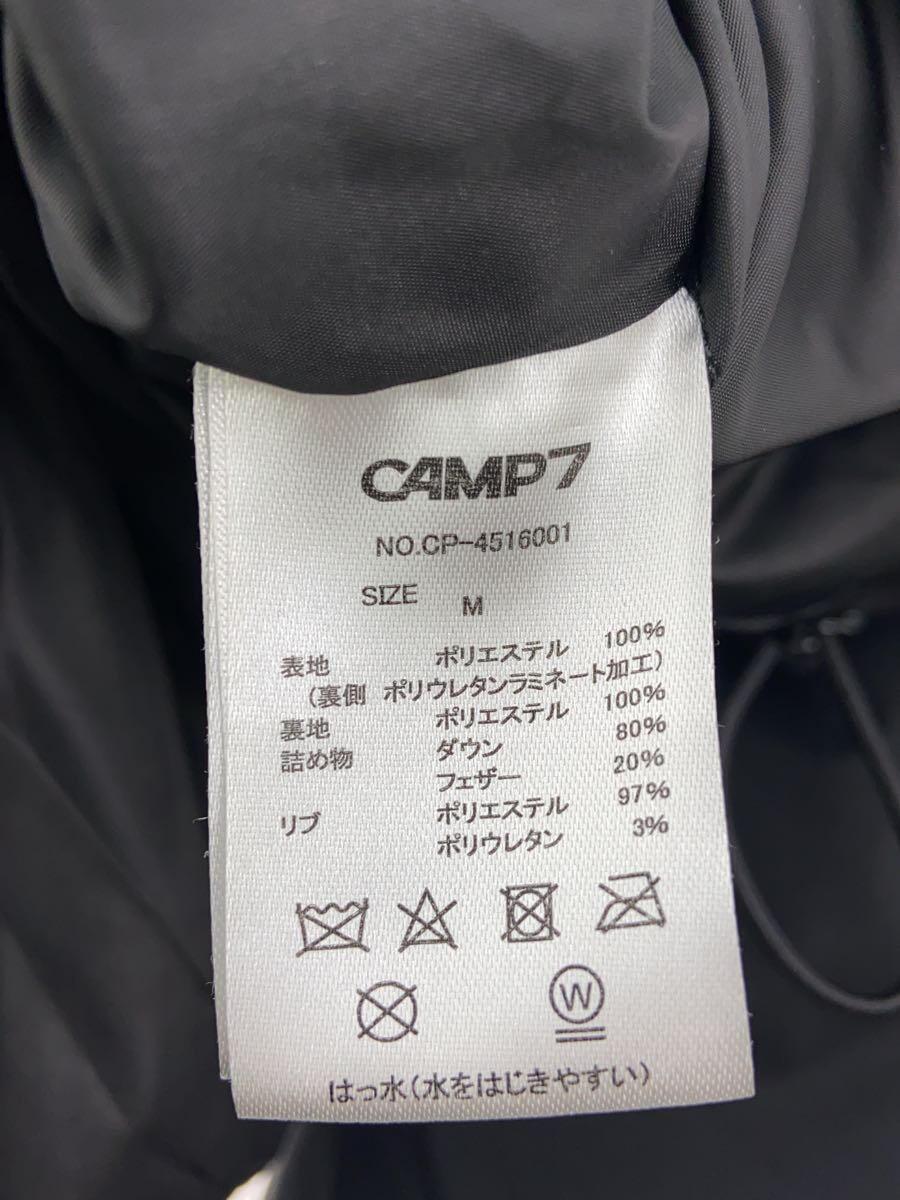 CAMP7◆ダウンジャケット/M/ポリエステル/BLK/CP-4516001_画像4