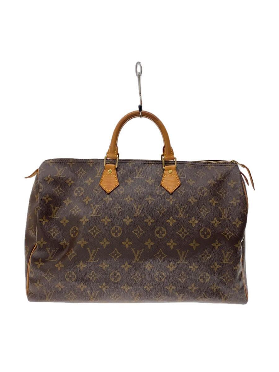 LOUIS VUITTON◆1)スピーディ40_モノグラム・キャンバス_BRW/PVC/BRW_画像1