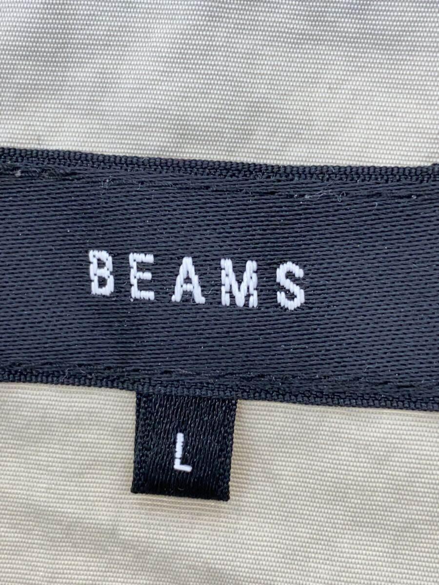 BEAMS◆ジャケット/L/ナイロン/GRY/無地/11-18-0918-139_画像3