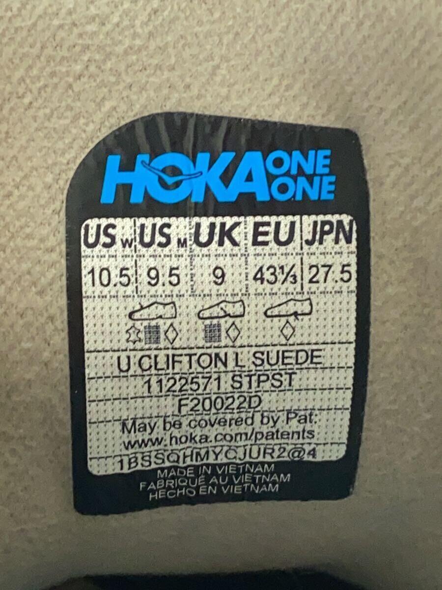 HOKA ONE ONE◆U CLIFTON L/クリフトン/ローカットスニーカー/27.5cm/ベージュ_画像5