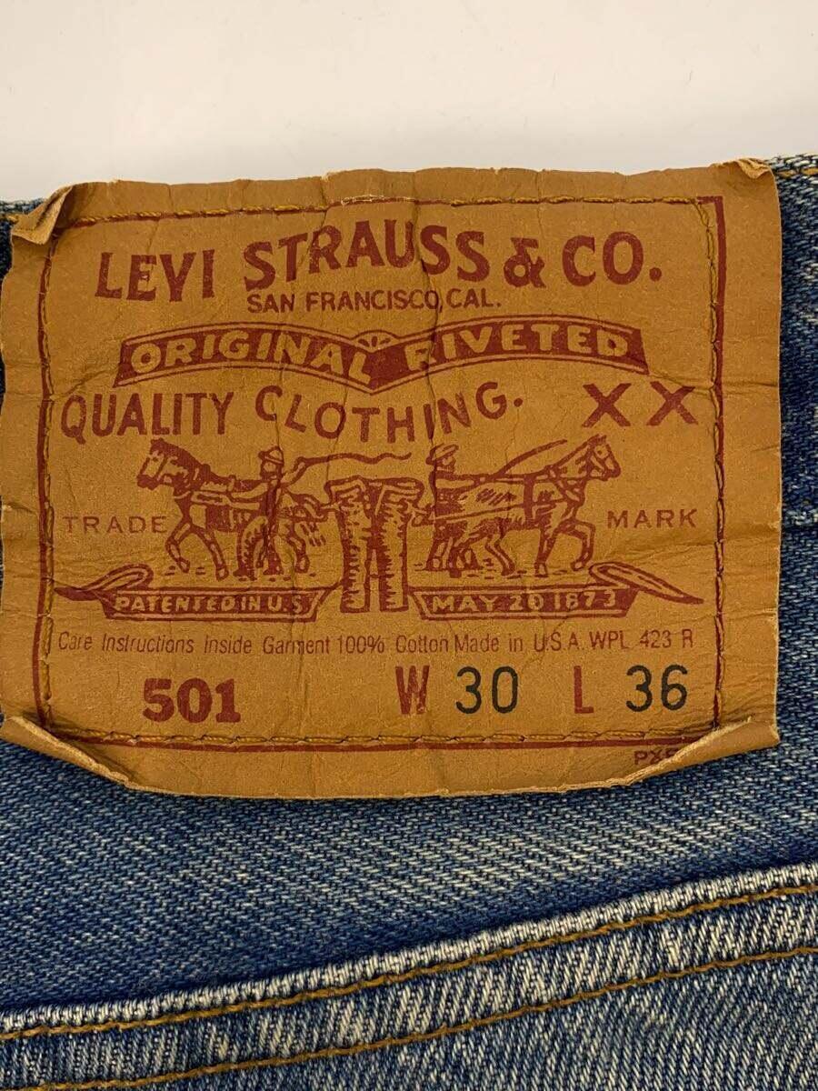 Levi’s◆推定90s/501/USA製/ボトム/30/デニム/IDG_画像4