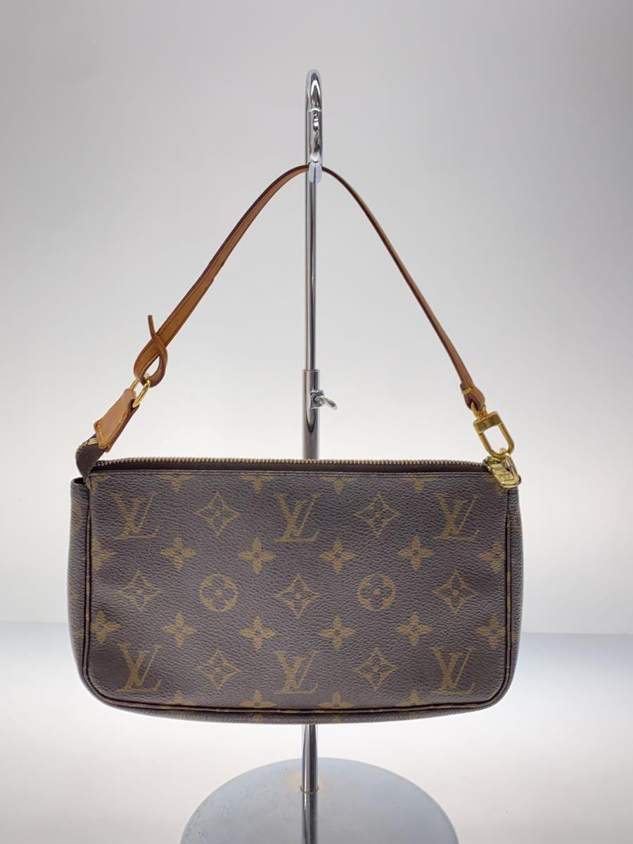 LOUIS VUITTON◆1)ポシェット・アクセソワール_モノグラム・キャンバス_BRW/PVC/BRW_画像3