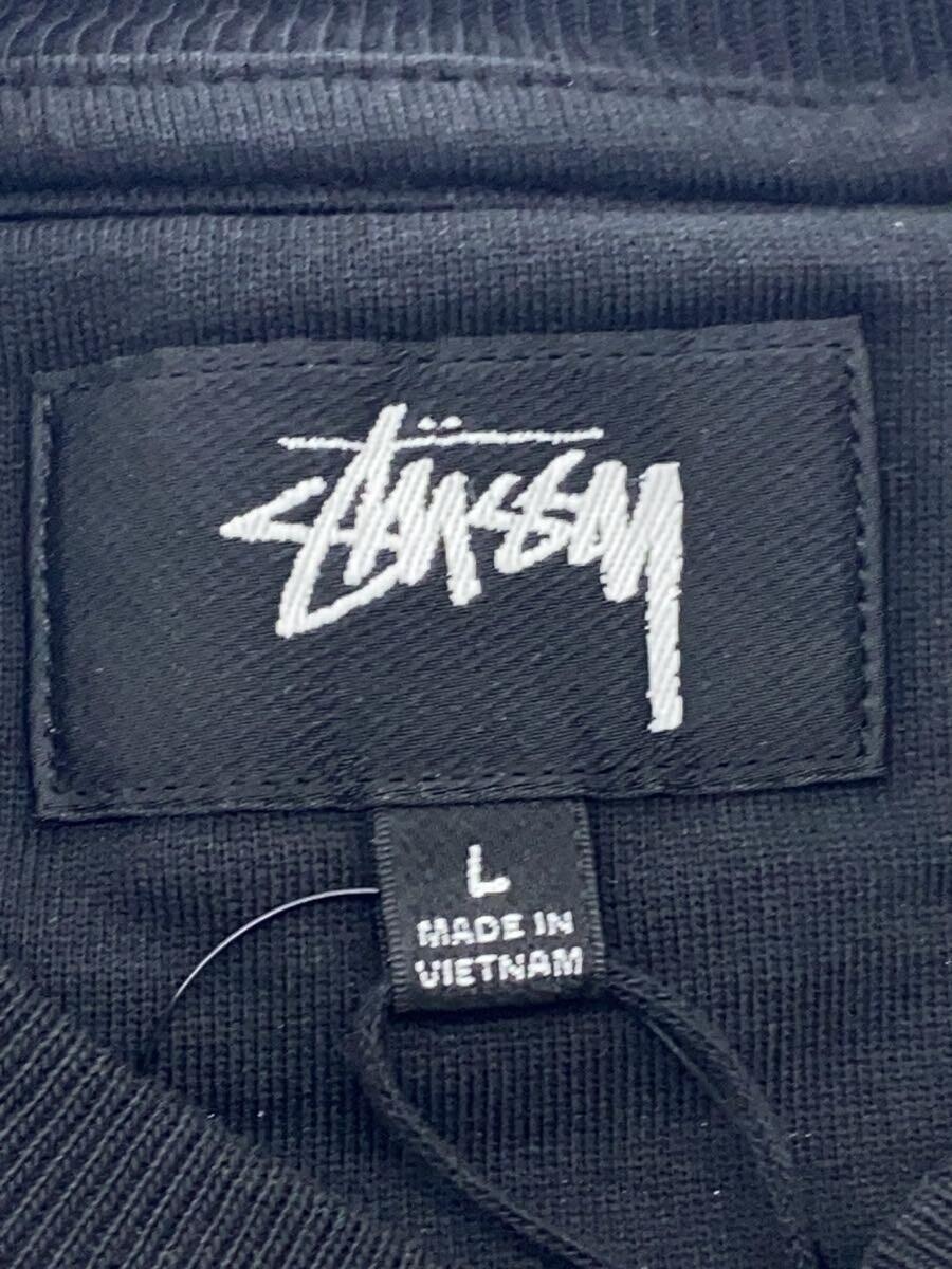 STUSSY◆スウェット/L/コットン/BLK/22C118500_画像3