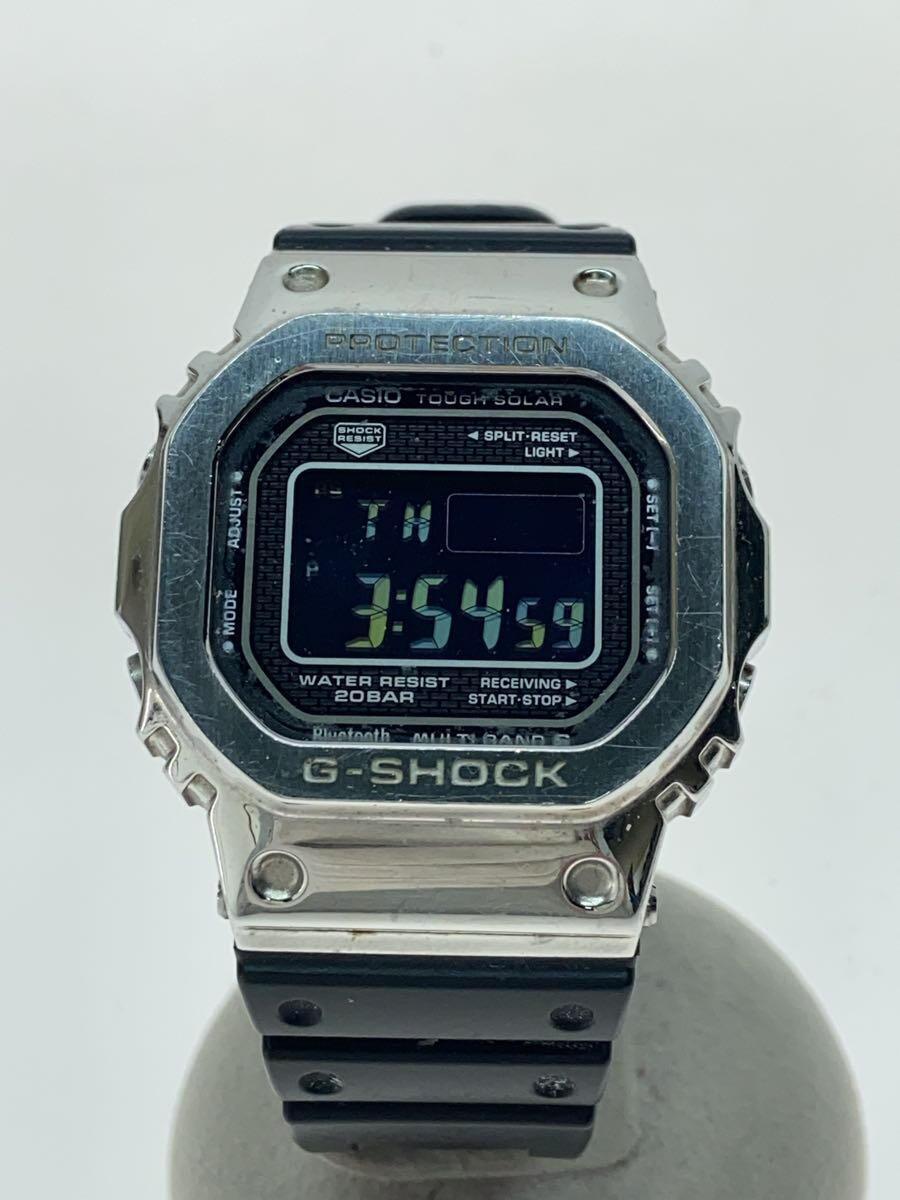 CASIO◆G-SHOCK ソーラー腕時計(GMW-B5000)/デジタル/SLV/BLK_画像1