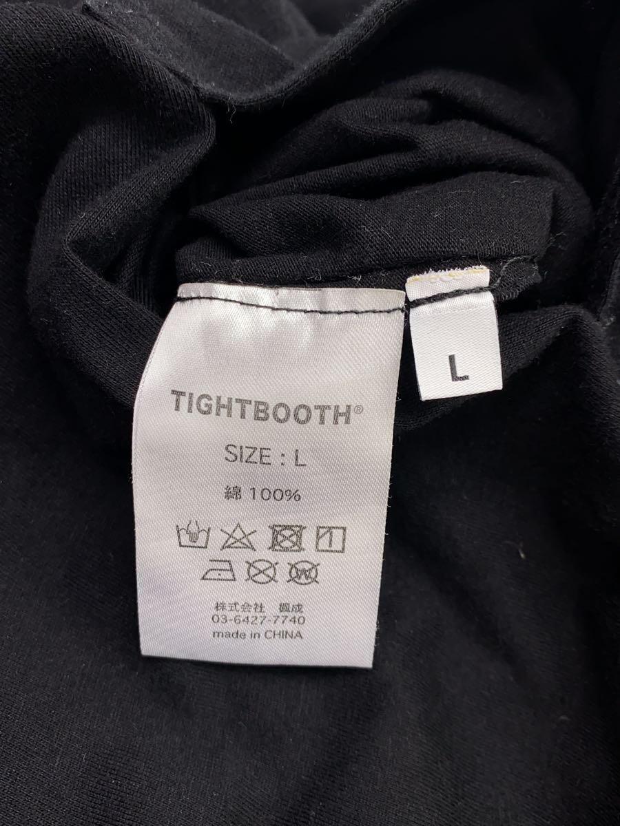 TIGHTBOOTH PRODUCTION◆Tシャツ/L/コットン/BLK/リバーシブル_画像4