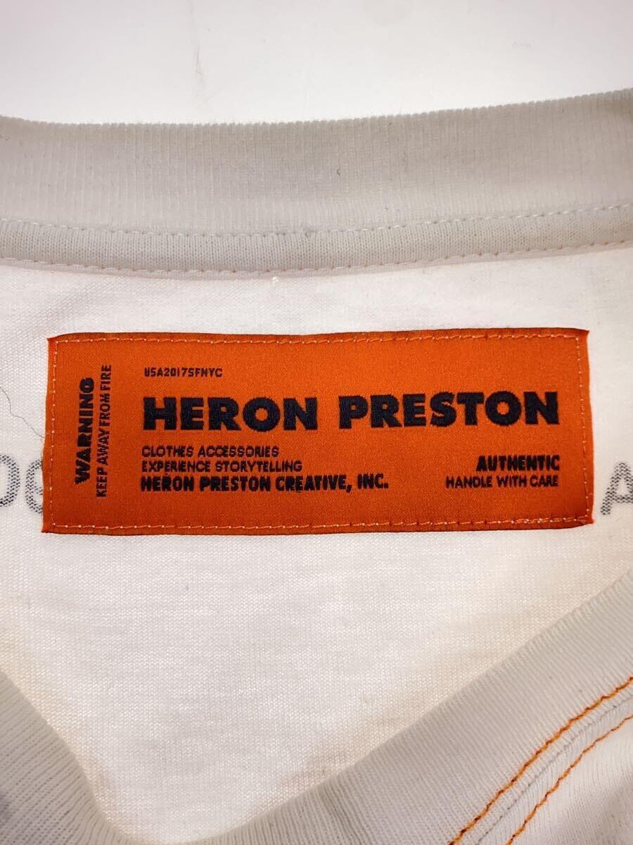 HERON PRESTON◆Tシャツ/M/コットン/WHT_画像3