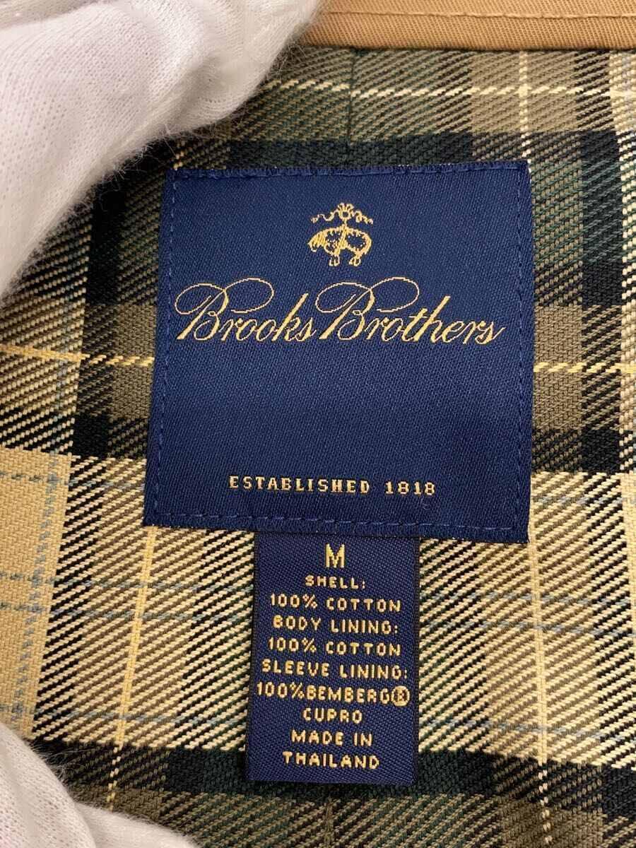 BROOKS BROTHERS◆トレンチコート/M/コットン/CML/無地_画像3