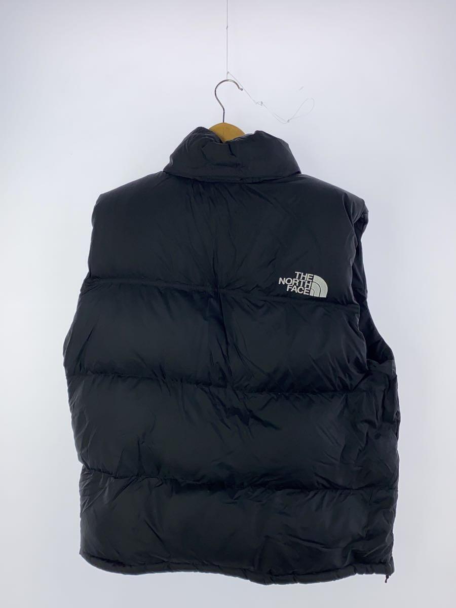 THE NORTH FACE◆NUPTSE VEST_ヌプシベスト/XL/ナイロン/BLK/無地_画像2