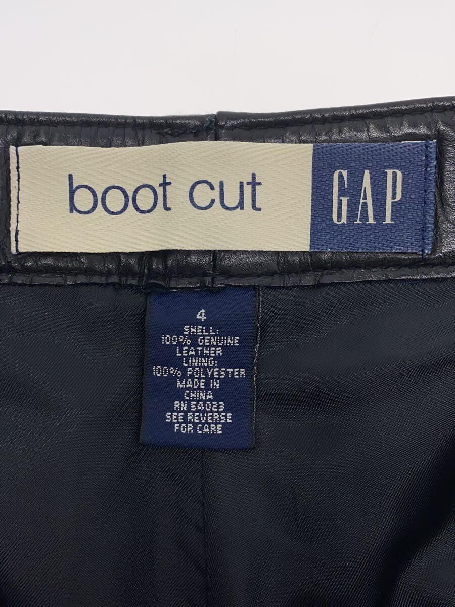 GAP◆ブーツカットパンツ/4/牛革/BLK_画像4