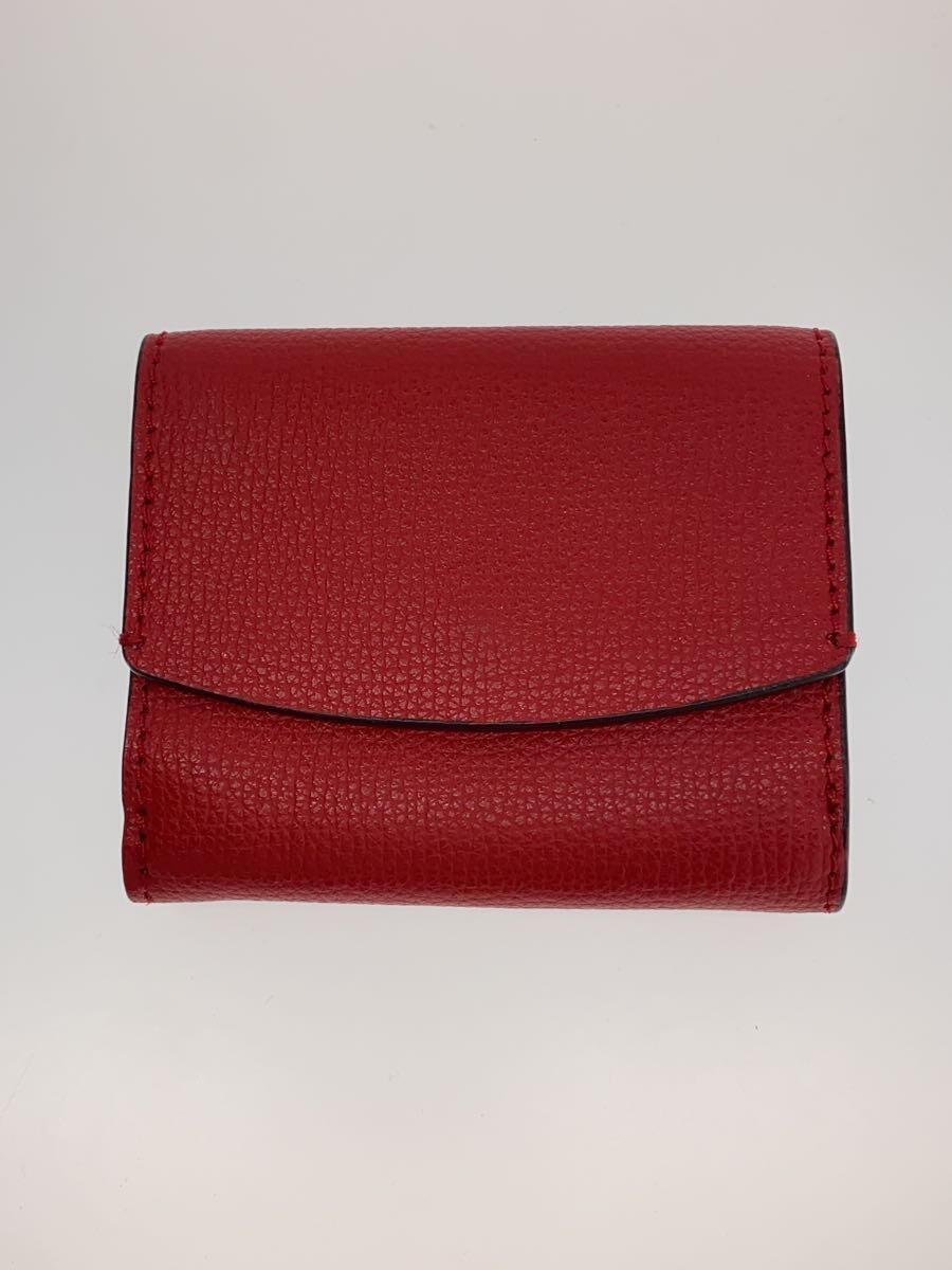 kate spade new york◆2つ折り財布/レザー/RED/メンズ_画像2