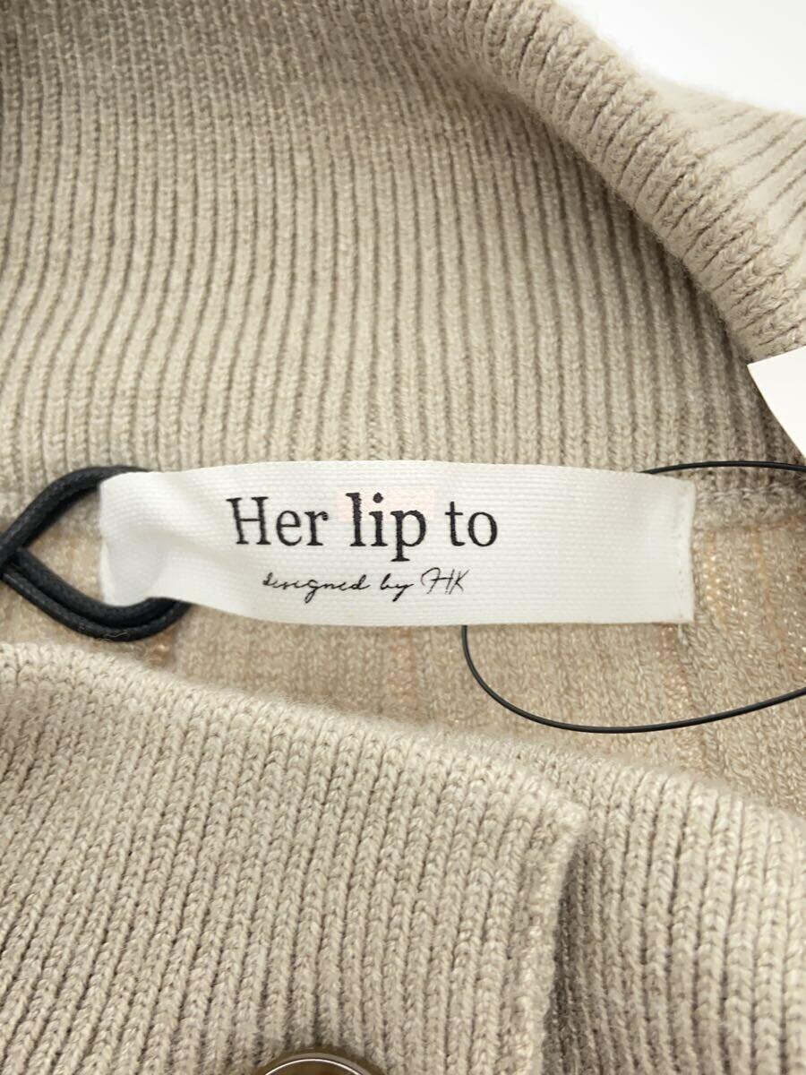 Her lip to◆長袖ワンピース/M/レーヨン/GRY/1211205037_画像3