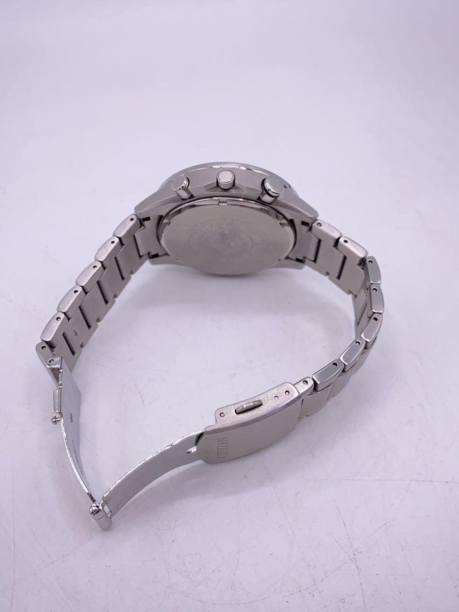 CITIZEN◆ソーラー腕時計/アナログ/ステンレス/WHT/SLV/B620-S091349_画像4