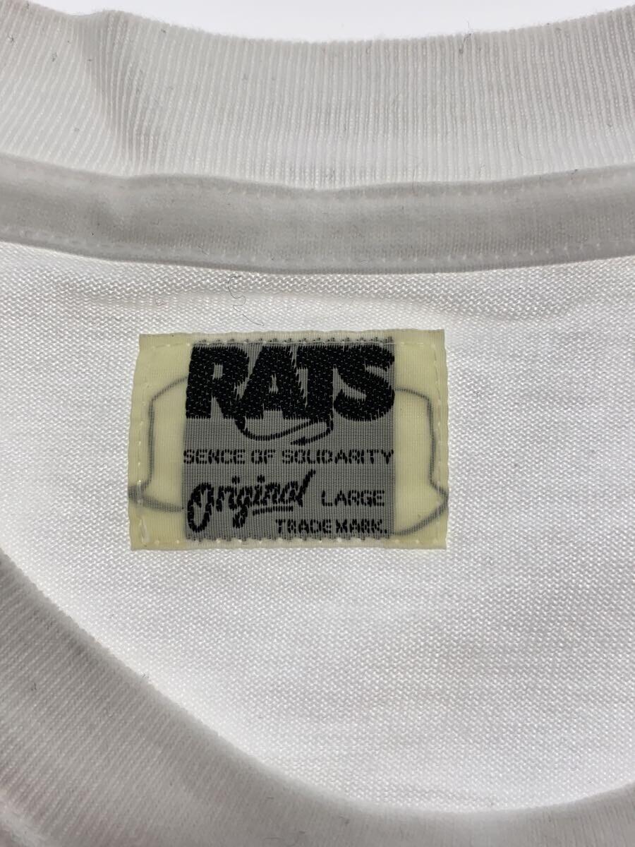 RATS◆Tシャツ/L/コットン/WHT_画像3