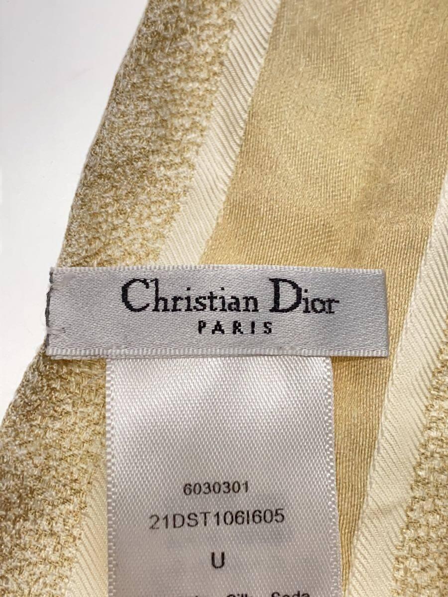 Christian Dior◆スカーフ/シルク/GLD/総柄/レディース/21DST1061605_画像3