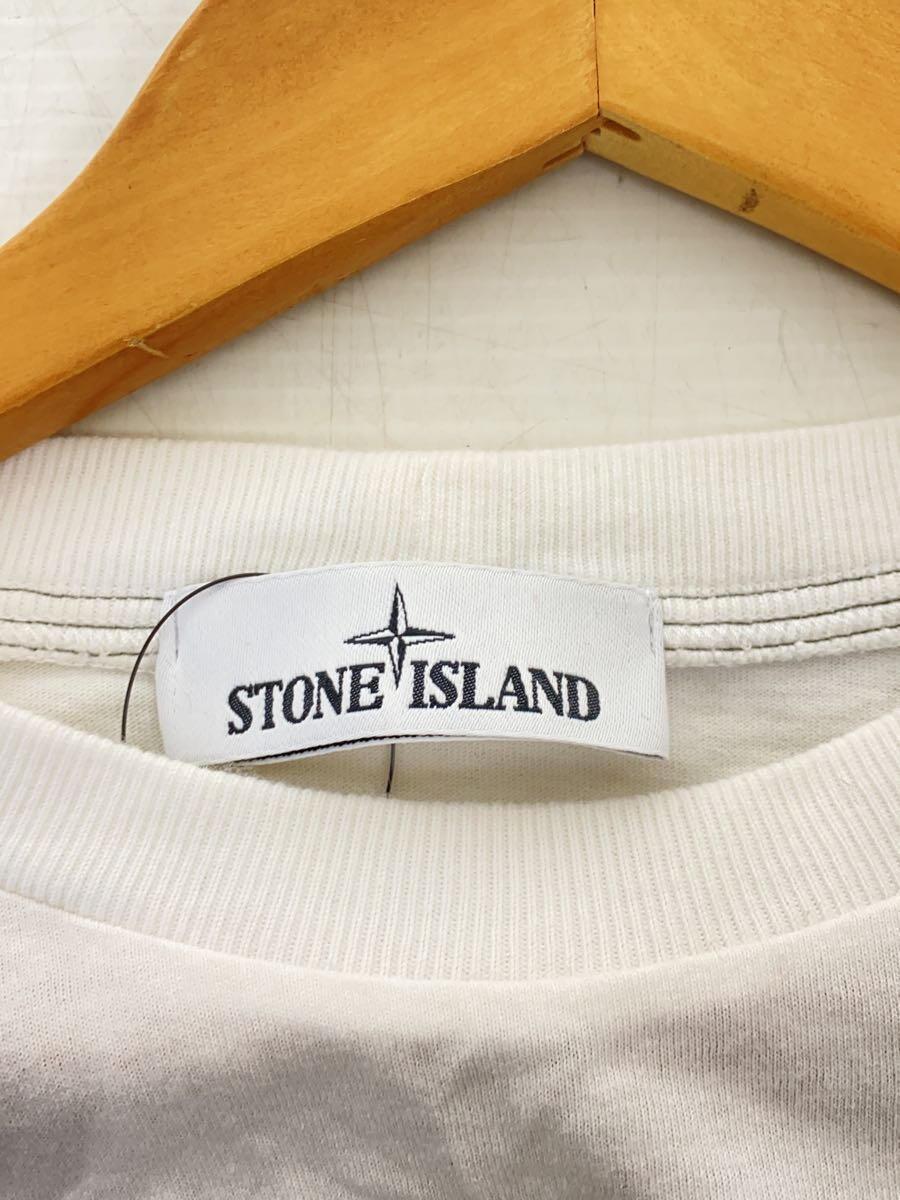 STONE ISLAND◆長袖Tシャツ/M/コットン/BLK/ワッペン_画像3