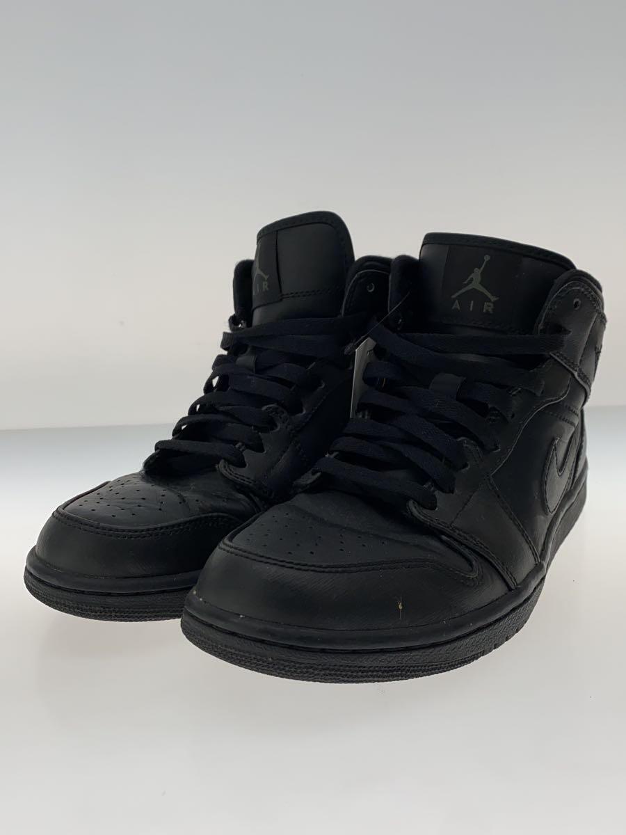 NIKE◆AIR JORDAN 1 MID/エアジョーダンミッド/ブラック/554724-010/26.5cm/BLK//_画像2