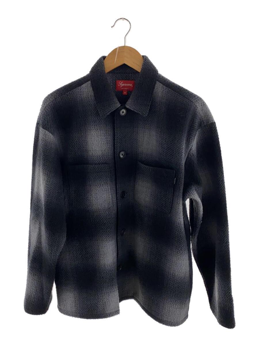 Supreme◆20AW/SHADOW PLAID FLEECE SHIRT/長袖 フリースシャツ/S/ブラック×グレー//_画像1