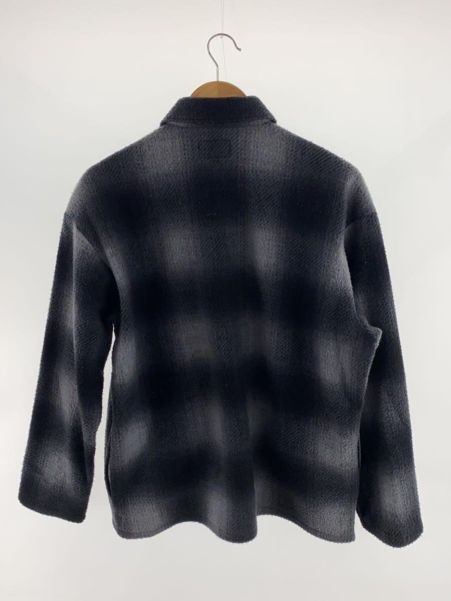 Supreme◆20AW/SHADOW PLAID FLEECE SHIRT/長袖 フリースシャツ/S/ブラック×グレー//_画像2