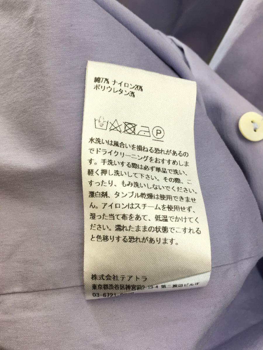TEATORA◆Keyboard Shirt/長袖シャツ/3/コットン/BLU/無地//_画像5