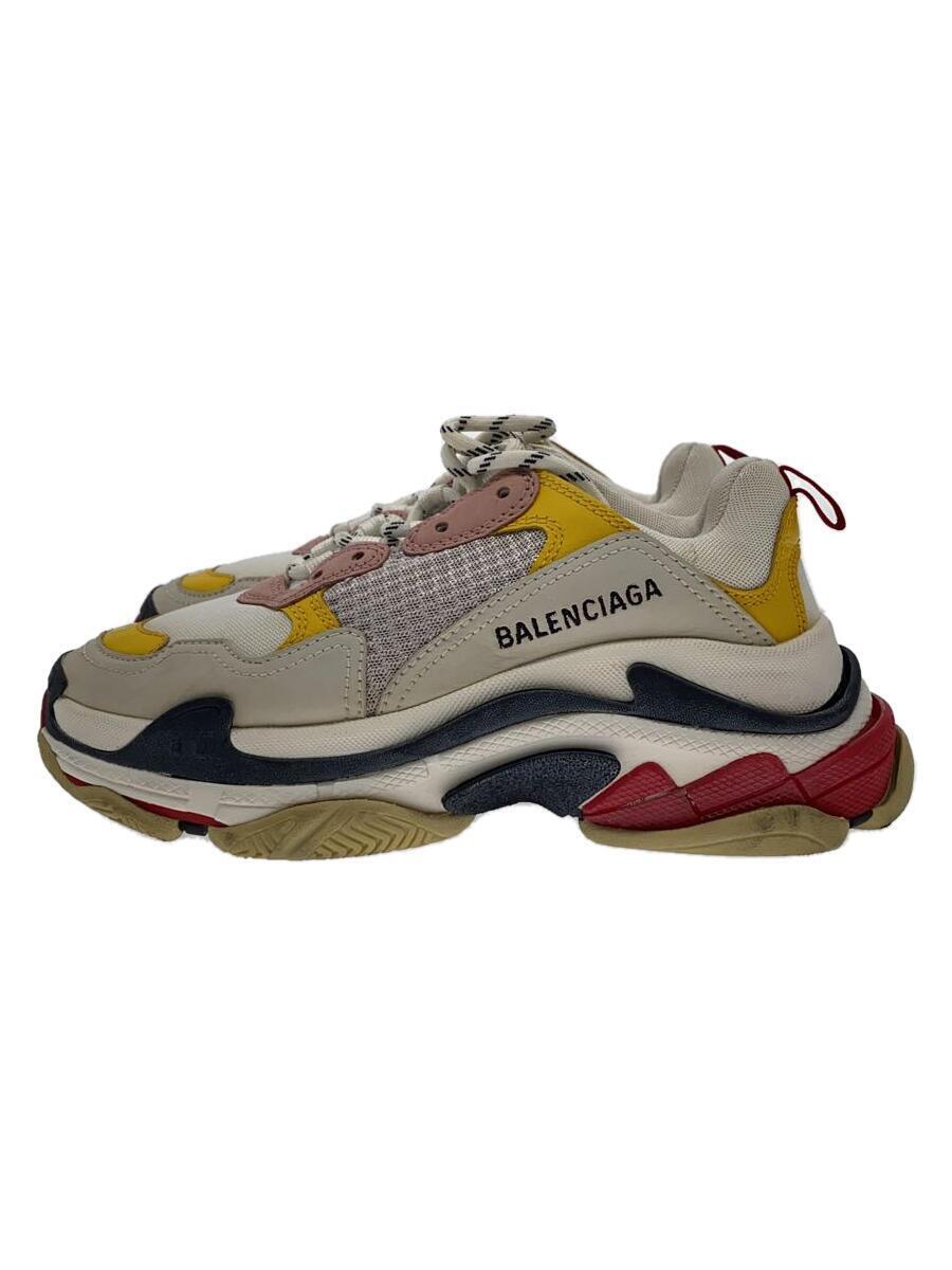 BALENCIAGA◆ローカットスニーカー/24.5cm/ホワイト/TRIPLE S/バレンシアガ_画像1