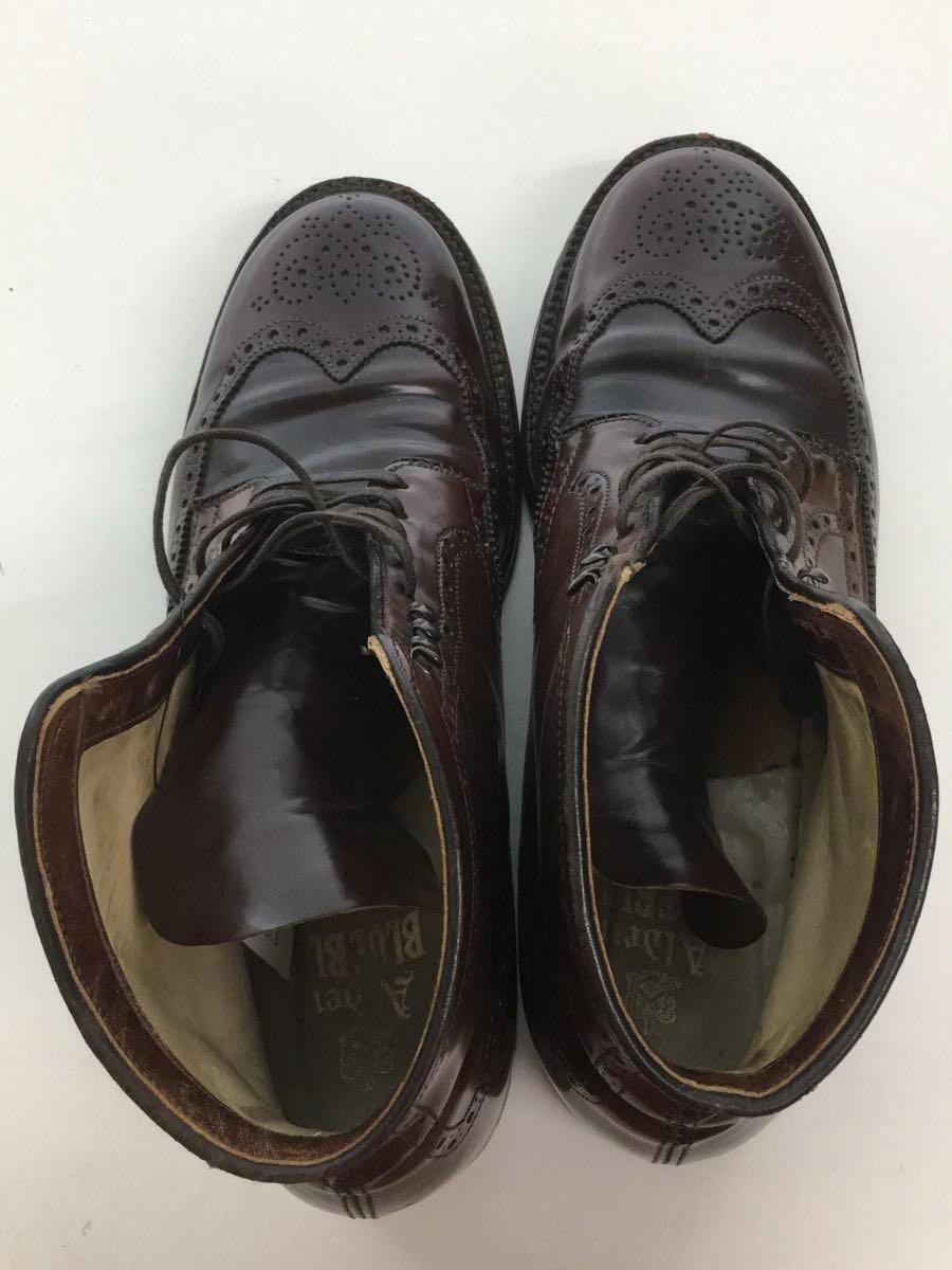 Alden◆別注/コードバン_ウイングチップ_レースアップブーツ/US8.5/BRW/馬革/4469HC//_画像3