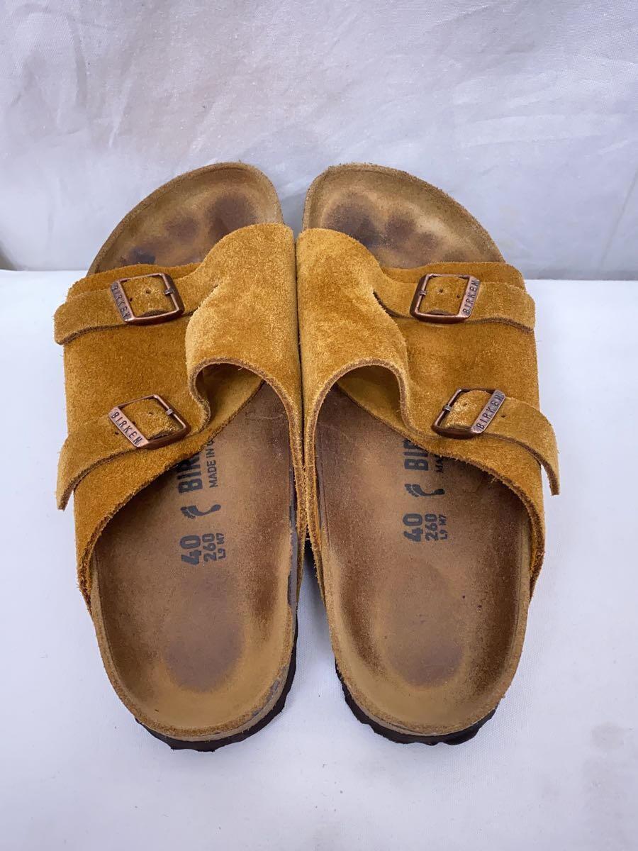 BIRKENSTOCK◆BIRKENSTOCK ビルケンシュトック サンダル/26cm/CML/スウェード//_画像3