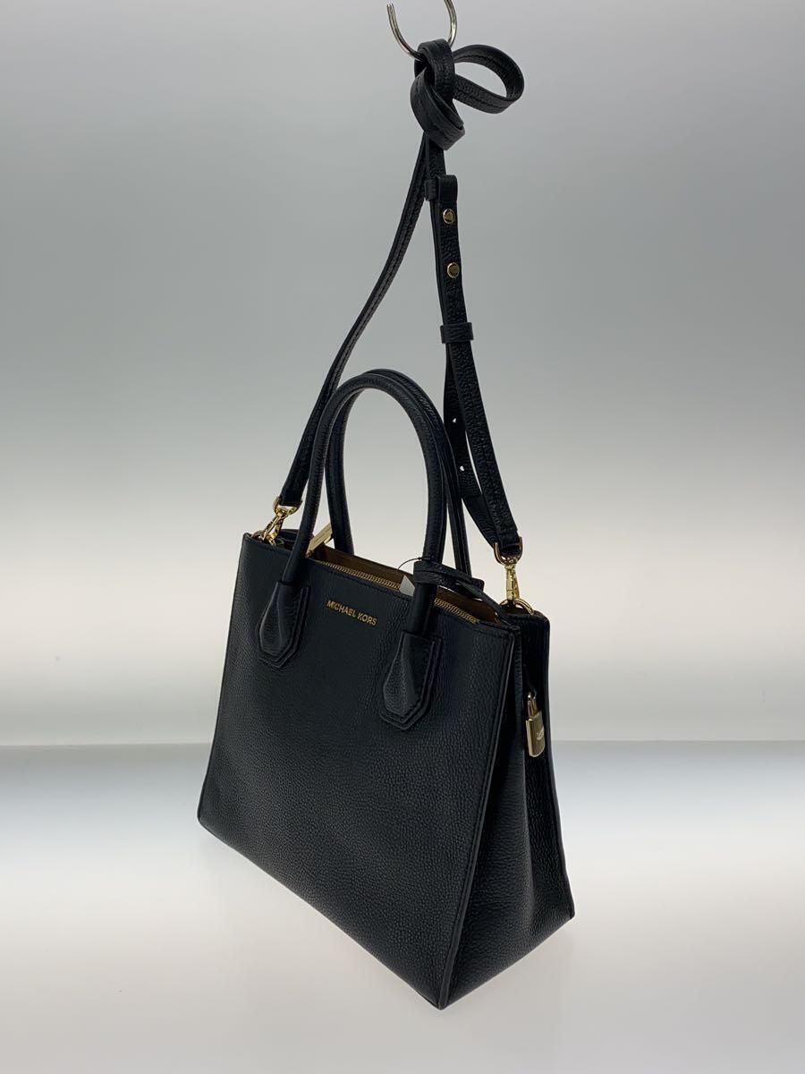 MICHAEL KORS◆トートバッグ/レザー/BLK/30F6GM9T2L_画像2