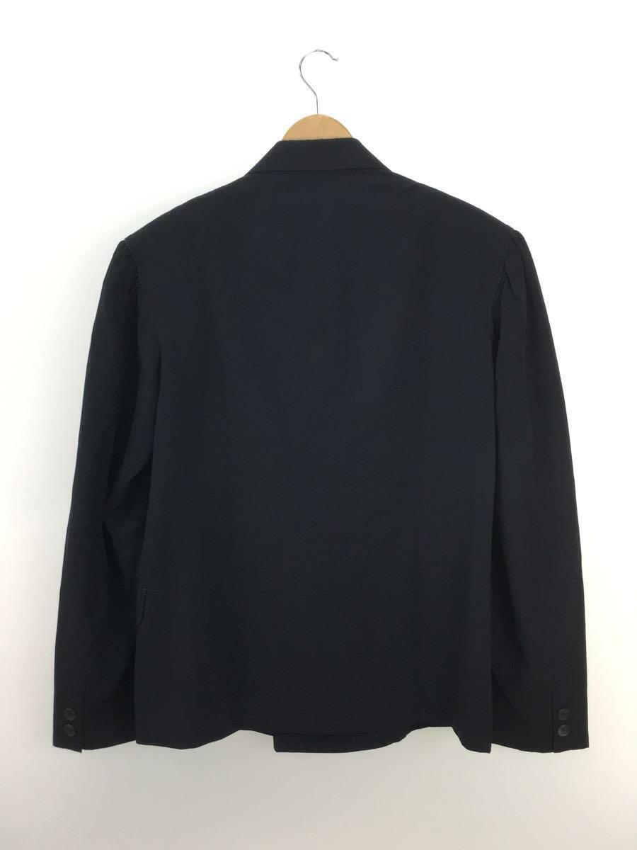 yohji yamamoto POUR HOMME◆80s/ショルダーステッチ/ピークドラペルダブルテーラードジャケット/L/ウール/ネイビー//_画像2